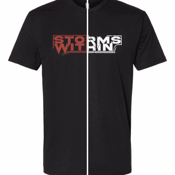 Storms Within Classic Logo Tee with red and with white logo